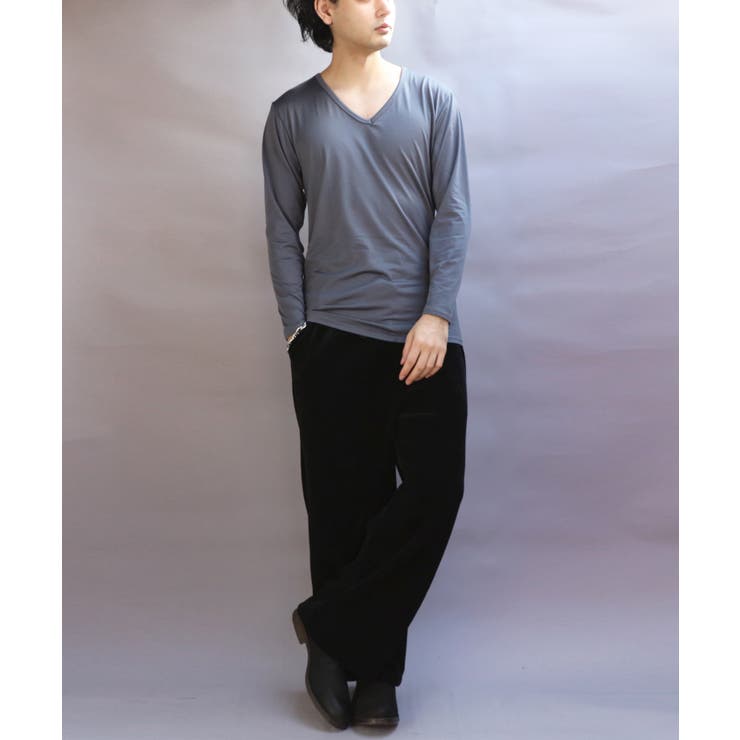 ストレッチVネックロンT メンズ Ｔシャツ ロング 裏起毛  | 8（eight）  | 詳細画像26 