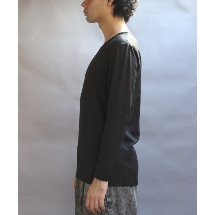 ストレッチVネックロンT メンズ Ｔシャツ ロング 裏起毛  | 8（eight）  | 詳細画像37 