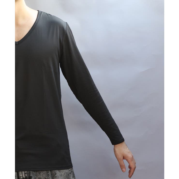 ストレッチVネックロンT メンズ Ｔシャツ ロング 裏起毛  | 8（eight）  | 詳細画像43 