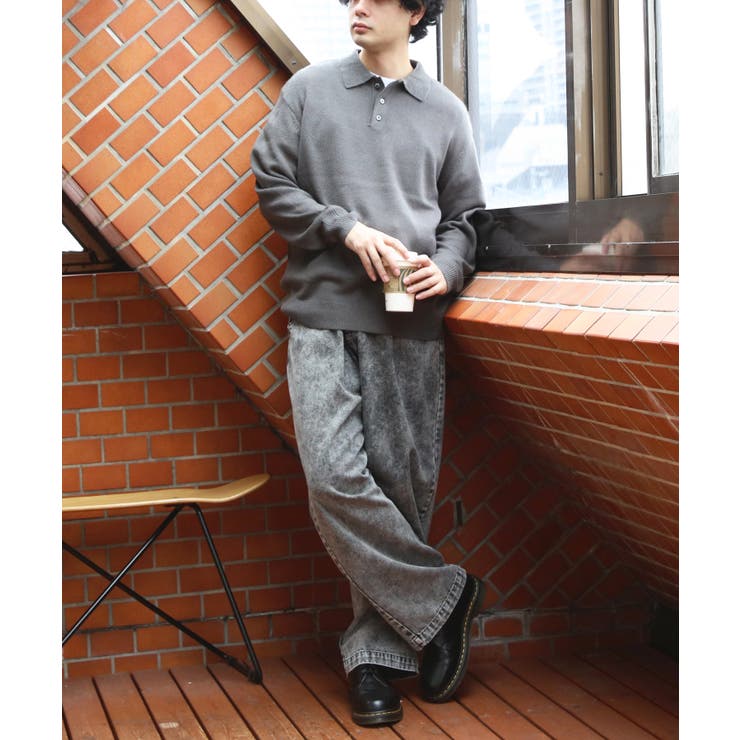 カシミヤタッチポロシャツ メンズ ニットセーター ニット インナー  | 8（eight）  | 詳細画像29 
