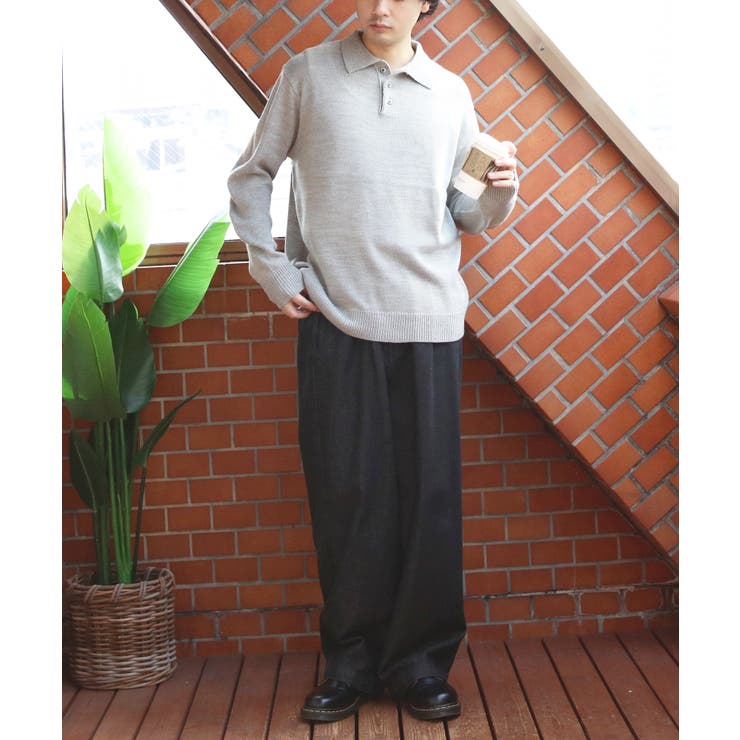 カシミヤタッチポロシャツ メンズ ニットセーター ニット インナー  | 8（eight）  | 詳細画像36 