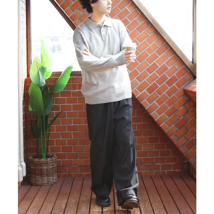 カシミヤタッチポロシャツ メンズ ニットセーター ニット インナー  | 8（eight）  | 詳細画像39 