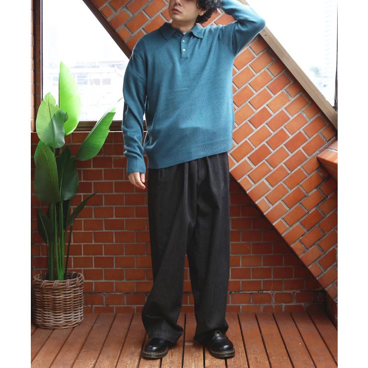 カシミヤタッチポロシャツ メンズ ニットセーター ニット インナー  | 8（eight）  | 詳細画像64 