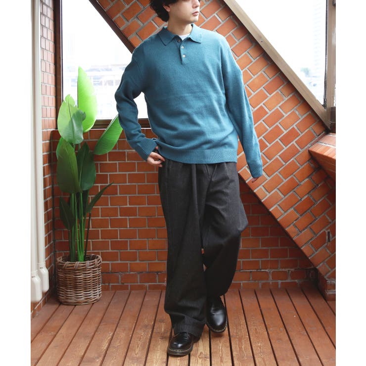 カシミヤタッチポロシャツ メンズ ニットセーター ニット インナー  | 8（eight）  | 詳細画像66 