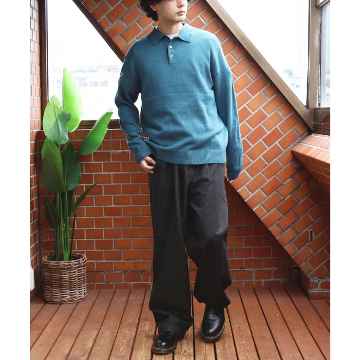 カシミヤタッチポロシャツ メンズ ニットセーター ニット インナー  | 8（eight）  | 詳細画像67 