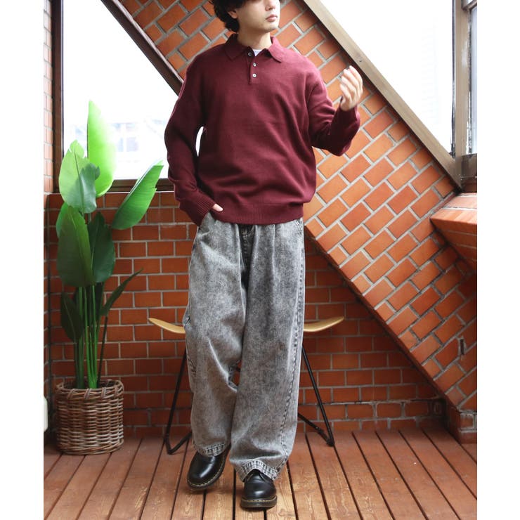 カシミヤタッチポロシャツ メンズ ニットセーター ニット インナー  | 8（eight）  | 詳細画像74 