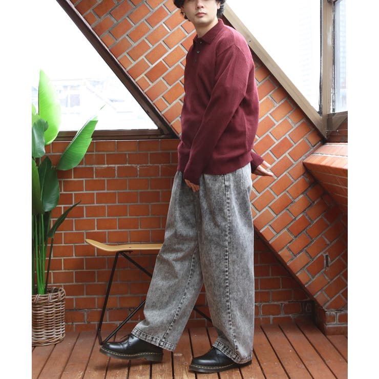 カシミヤタッチポロシャツ メンズ ニットセーター ニット インナー  | 8（eight）  | 詳細画像79 