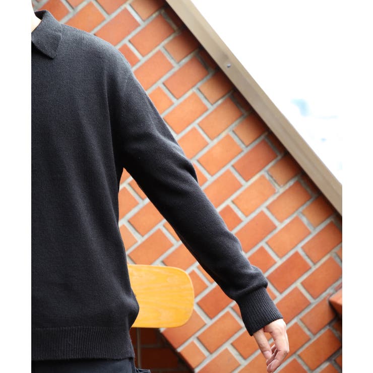 カシミヤタッチポロシャツ メンズ ニットセーター ニット インナー  | 8（eight）  | 詳細画像87 