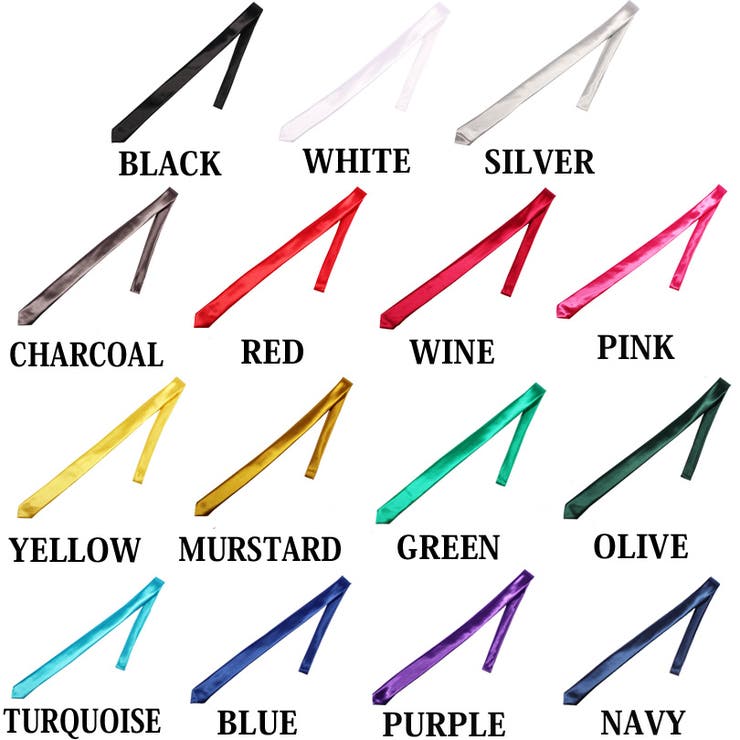 細ネクタイ でお洒落に!! 全１５色 | 8（eight）  | 詳細画像19 