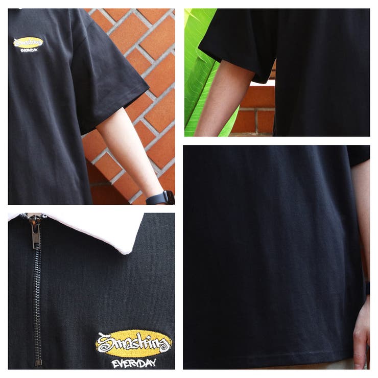 ポロシャツ メンズ ハーフジップ[品番：EH000006004]｜8（eight