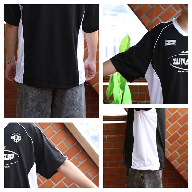 プルオーバーTシャツ メンズ Tシャツ メッシュ Vネック [品番