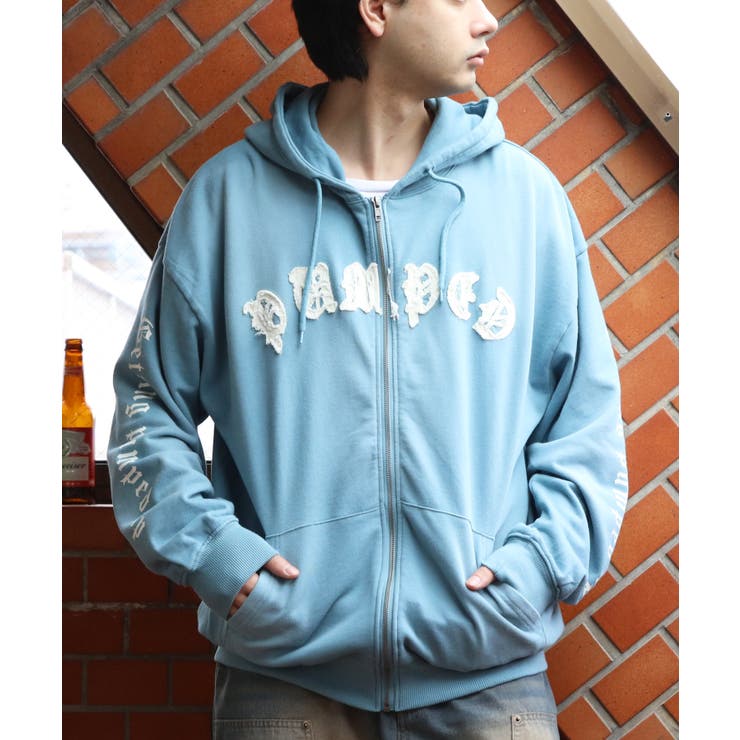 スプレー加工ジップパーカー メンズ グラフィック ヴィンテージ | 8（eight）  | 詳細画像25 