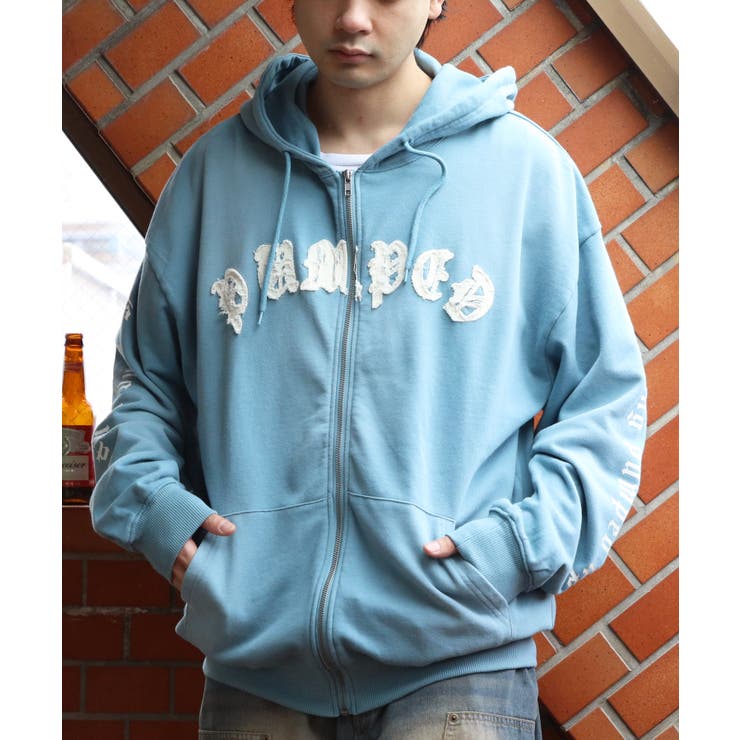 スプレー加工ジップパーカー メンズ グラフィック ヴィンテージ | 8（eight）  | 詳細画像26 