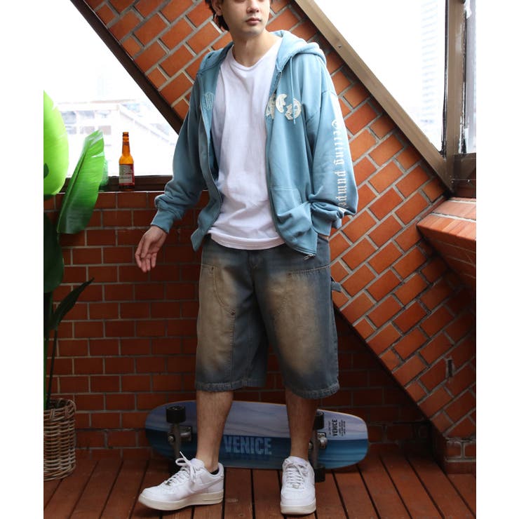 スプレー加工ジップパーカー メンズ グラフィック ヴィンテージ | 8（eight）  | 詳細画像27 