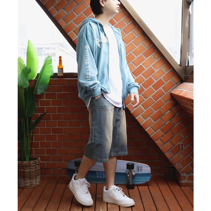 スプレー加工ジップパーカー メンズ グラフィック ヴィンテージ | 8（eight）  | 詳細画像30 