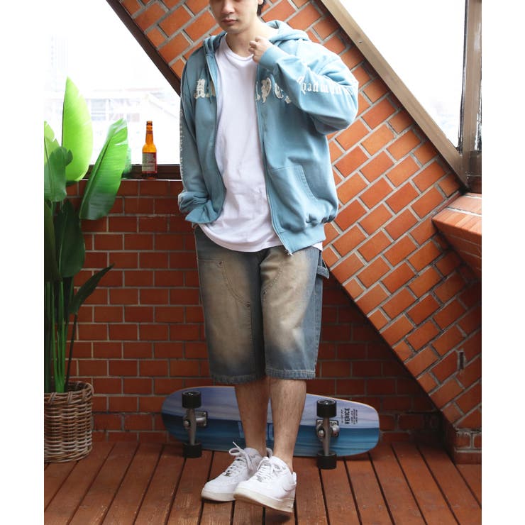 スプレー加工ジップパーカー メンズ グラフィック ヴィンテージ | 8（eight）  | 詳細画像33 