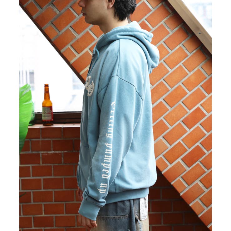 スプレー加工ジップパーカー メンズ グラフィック ヴィンテージ | 8（eight）  | 詳細画像35 