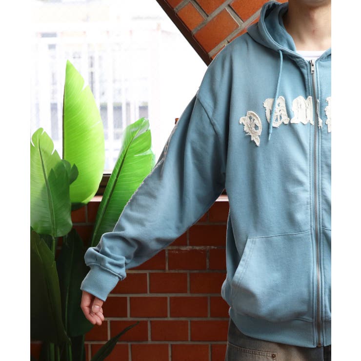 スプレー加工ジップパーカー メンズ グラフィック ヴィンテージ | 8（eight）  | 詳細画像42 