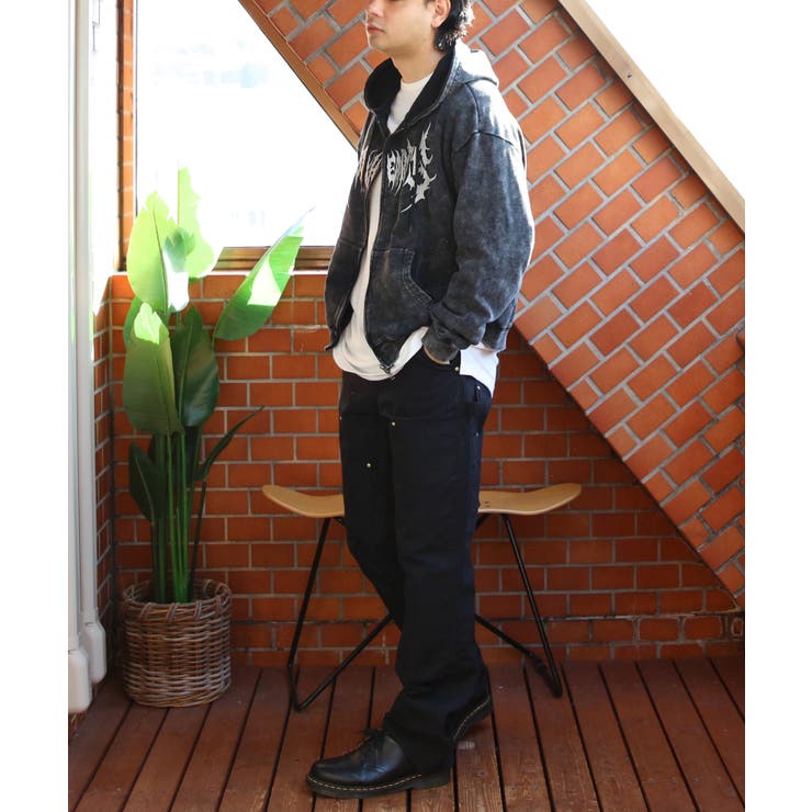 製品加工ロゴジップパーカー メンズ パーカー ショート丈  | 8（eight）  | 詳細画像5 