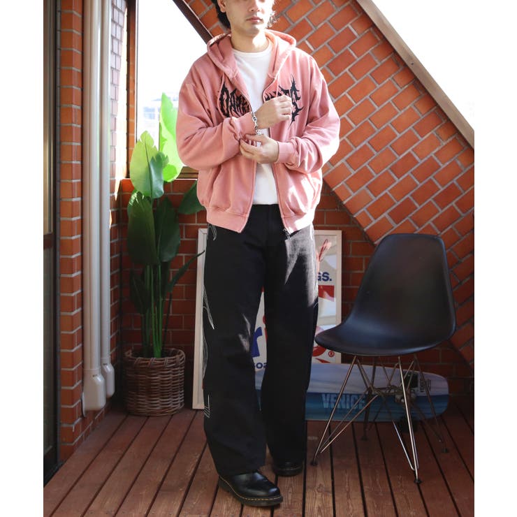 製品加工ロゴジップパーカー メンズ パーカー ショート丈  | 8（eight）  | 詳細画像21 