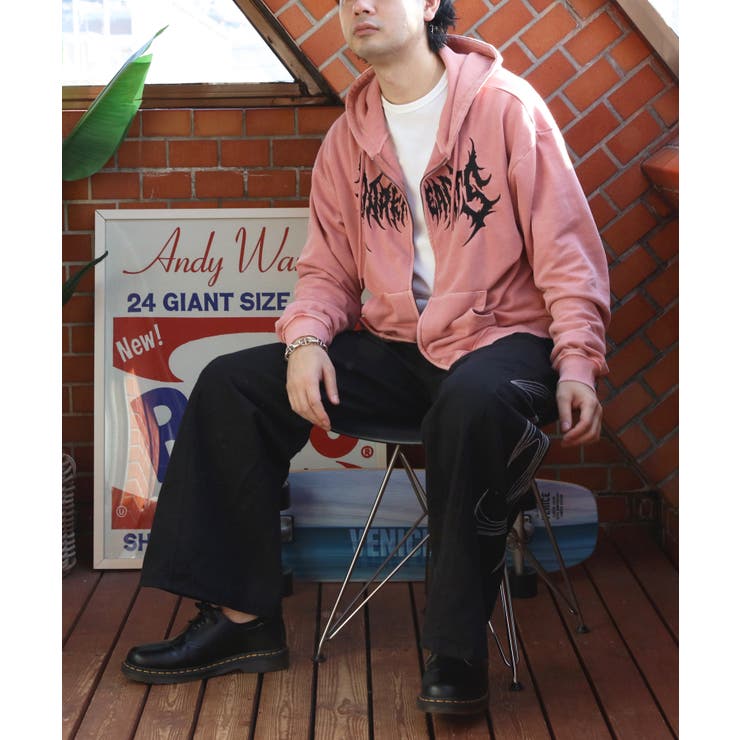 製品加工ロゴジップパーカー メンズ パーカー ショート丈  | 8（eight）  | 詳細画像16 