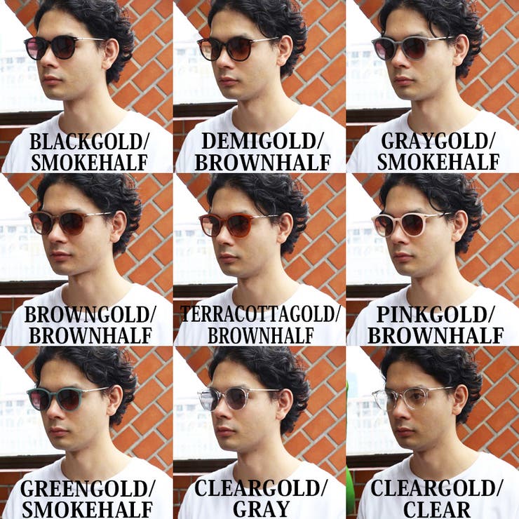 カラーボストンサングラス メンズ レディース 専用ケース付き  | 8（eight）  | 詳細画像8 