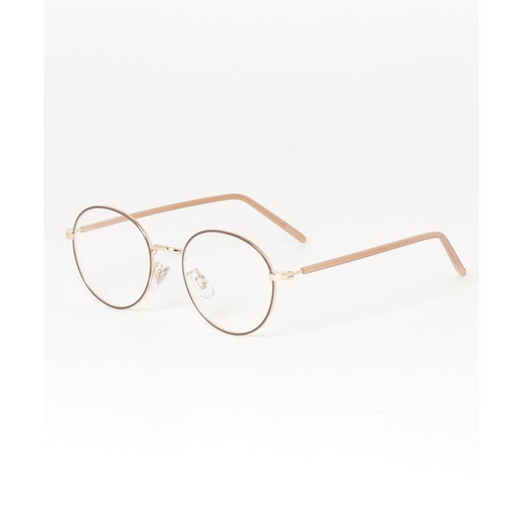 ゴールドベージュ×クリア | ボストンサングラス メンズ レディース メタルフレーム | 8（eight） 