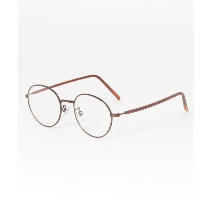 ブラウン×クリア | ボストンサングラス メンズ レディース メタルフレーム | 8（eight） 