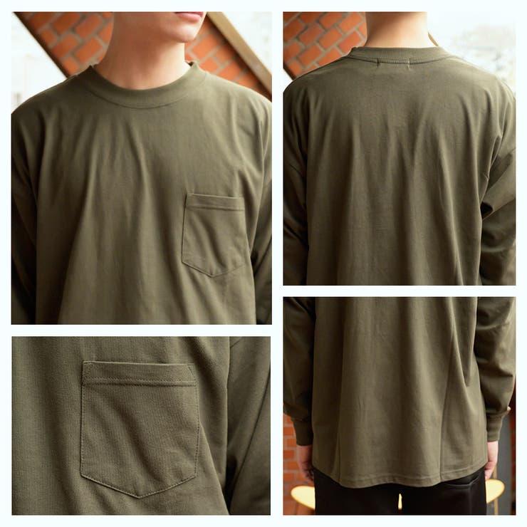 厚手ロングTシャツ メンズ ロンT[品番：EH000005651]｜8