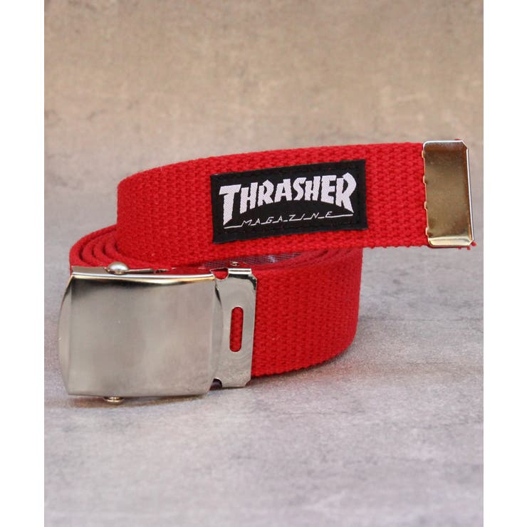 レッド | THRASHER GIベルト メンズ レディース ベルト ガチャベルト   | 8（eight） 