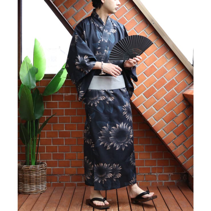 木村実業　水色 白鳥プリント 浴衣・帯セット 木村実業 水色 白鳥プリント 浴衣・帯セット 木村実業 水色 白鳥