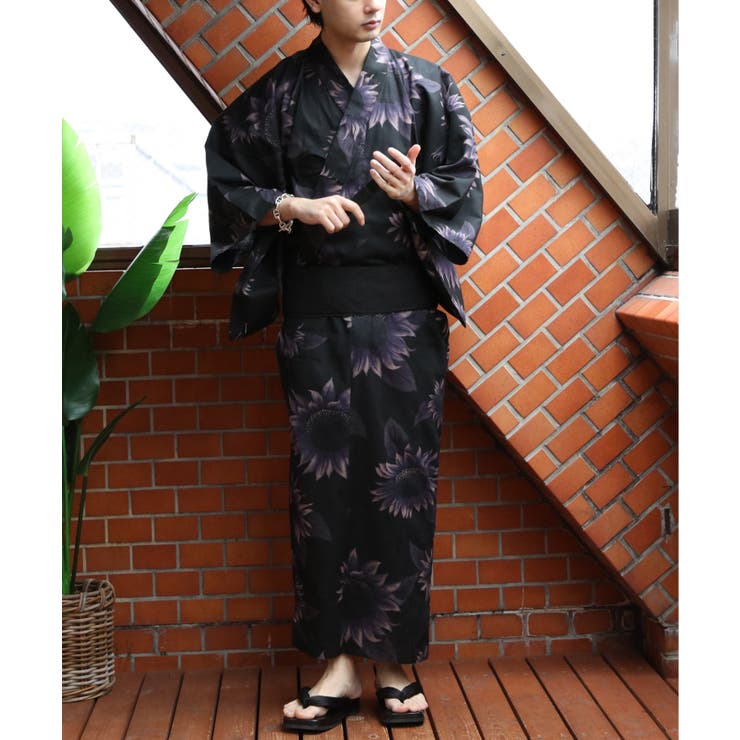 ひまわりブラック | 浴衣 3点セット 浴衣 | 8（eight） 