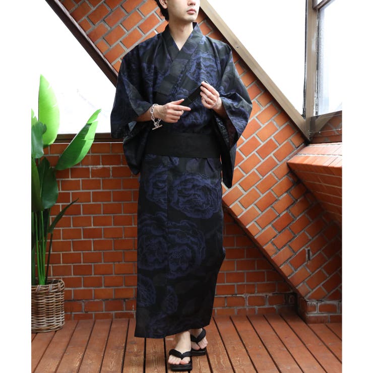 牡丹(大)ブラック | 浴衣 3点セット 浴衣 | 8（eight） 