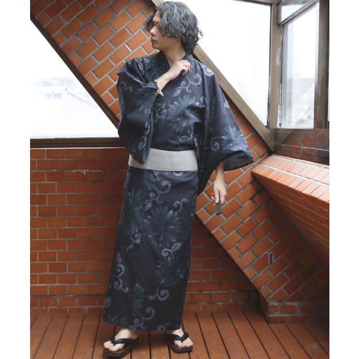 菊紋ネイビー | 浴衣 3点セット 浴衣 | 8（eight） 