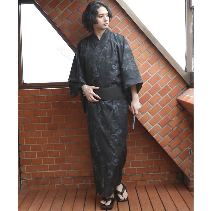 菊紋ブラック | 浴衣 3点セット 浴衣 | 8（eight） 
