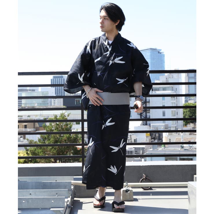 蜻蛉ネイビー | 浴衣 3点セット 浴衣 | 8（eight） 