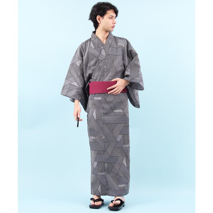 網代 ブラック | 浴衣 メンズ 浴衣 | 8（eight） 