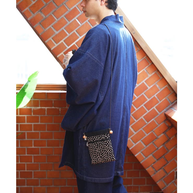 印伝調 ファスナーポシェット メンズ 信玄袋 浴衣 花火大会に | 8（eight）  | 詳細画像12 