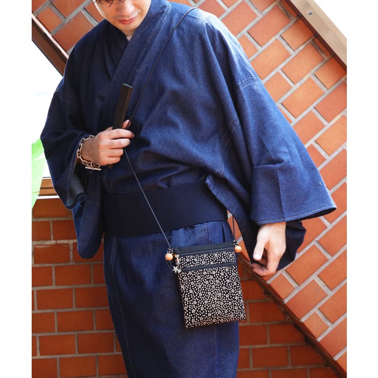 印伝調 ファスナーポシェット メンズ 信玄袋 浴衣 花火大会に | 8（eight）  | 詳細画像14 