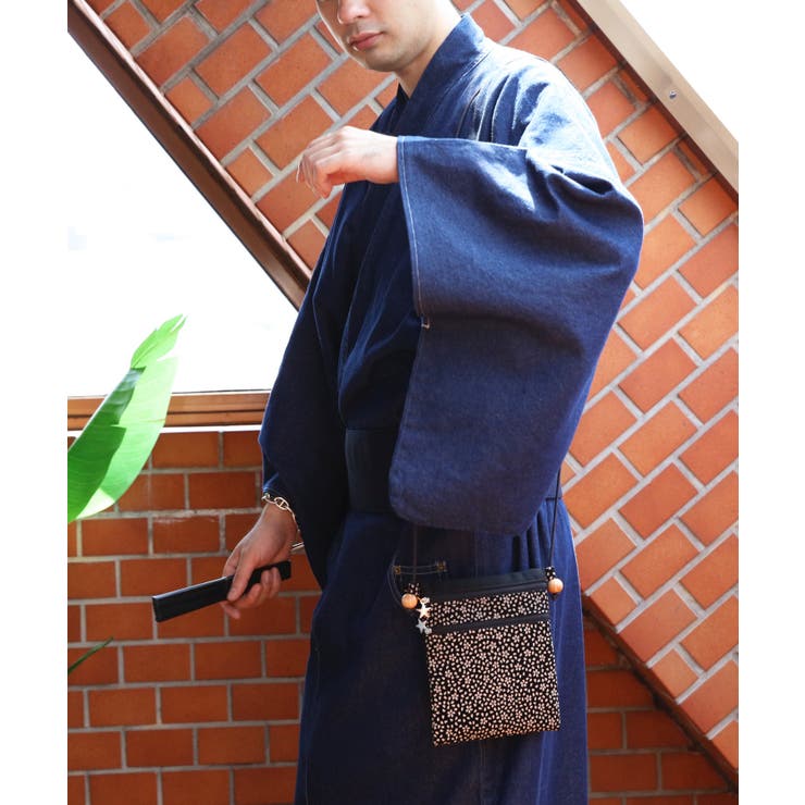 印伝調 ファスナーポシェット メンズ 信玄袋 浴衣 花火大会に | 8（eight）  | 詳細画像15 