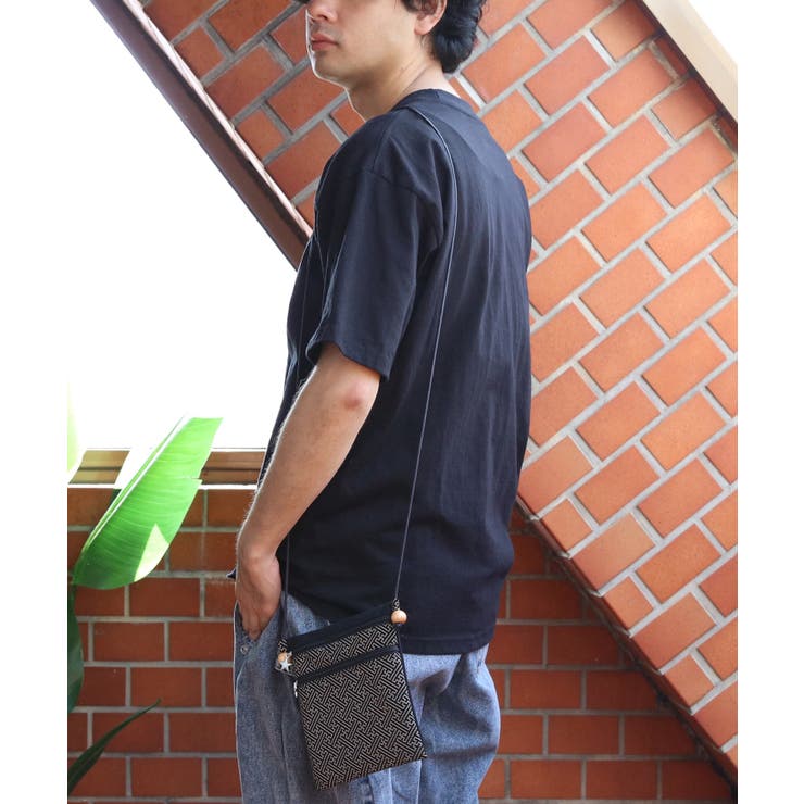 印伝調 ファスナーポシェット メンズ 信玄袋 浴衣 花火大会に | 8（eight）  | 詳細画像2 