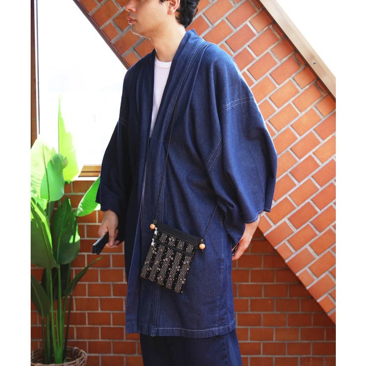 印伝調 ファスナーポシェット メンズ 信玄袋 浴衣 花火大会に | 8（eight）  | 詳細画像6 