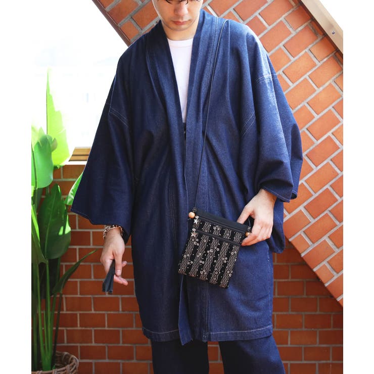 印伝調 ファスナーポシェット メンズ 信玄袋 浴衣 花火大会に | 8（eight）  | 詳細画像7 