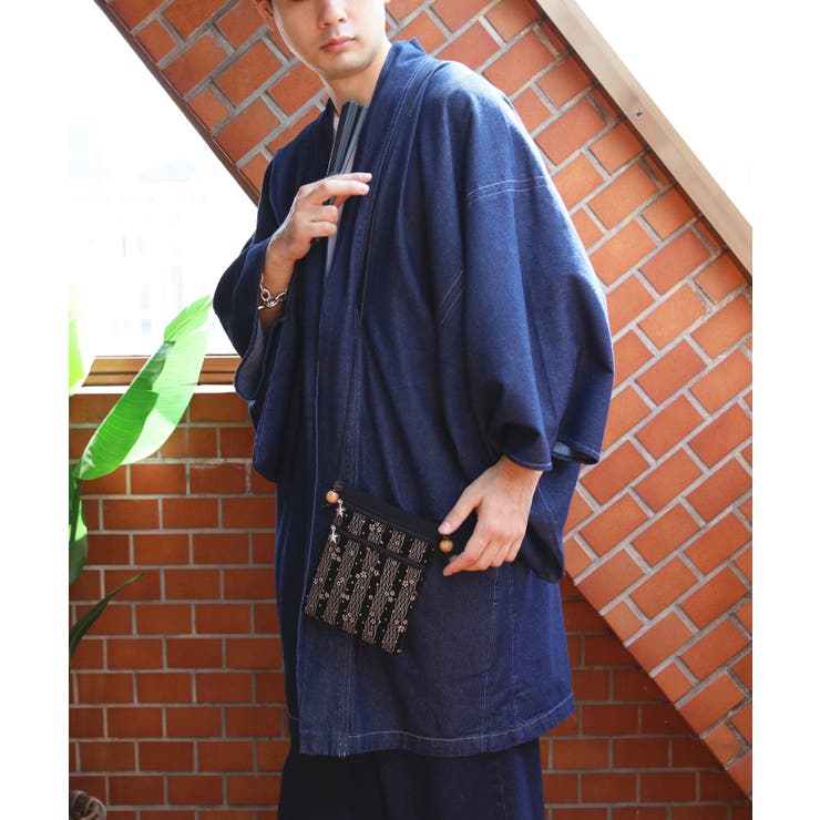 印伝調 ファスナーポシェット メンズ 信玄袋 浴衣 花火大会に | 8（eight）  | 詳細画像8 