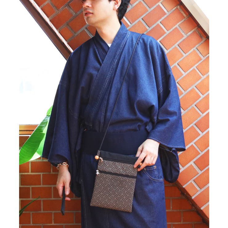 ファスナーポシェット メンズ 信玄袋 印伝調 浴衣 花火大会に | 8（eight）  | 詳細画像1 