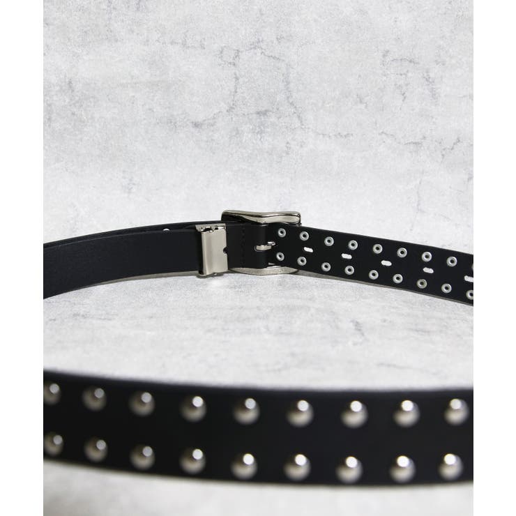 スタッズベルト メンズ ベルト レザー 革 スタッズ ２連 二連  | 8（eight）  | 詳細画像4 
