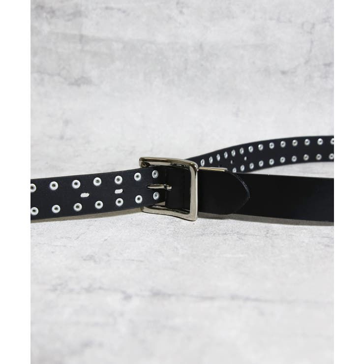 スタッズベルト メンズ ベルト レザー 革 スタッズ ２連 二連  | 8（eight）  | 詳細画像5 