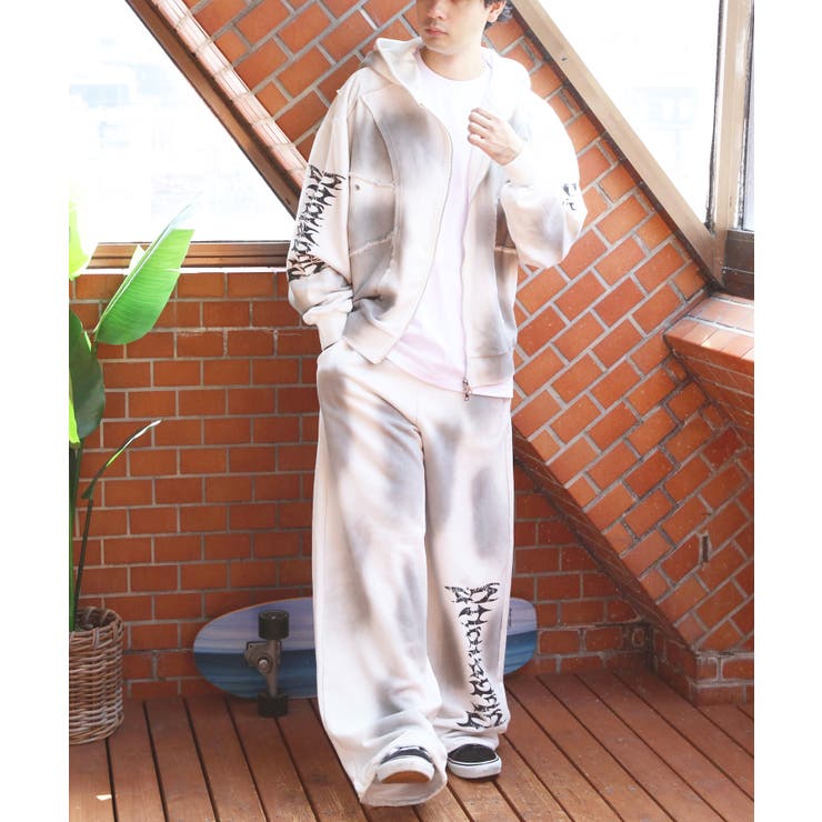 スプレー加工 スウェットパンツ メンズ セットアップ | 8（eight）  | 詳細画像12 