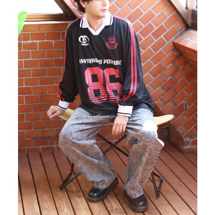 デザインゲームTシャツ メンズ ロンT サッカーユニフォーム  | 8（eight）  | 詳細画像20 