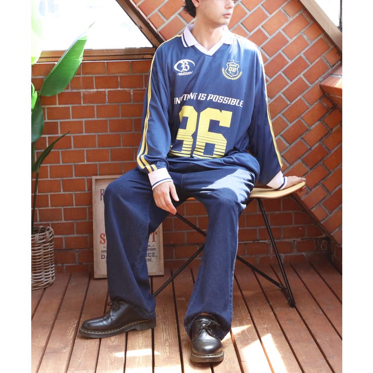 デザインゲームTシャツ メンズ ロンT サッカーユニフォーム  | 8（eight）  | 詳細画像33 